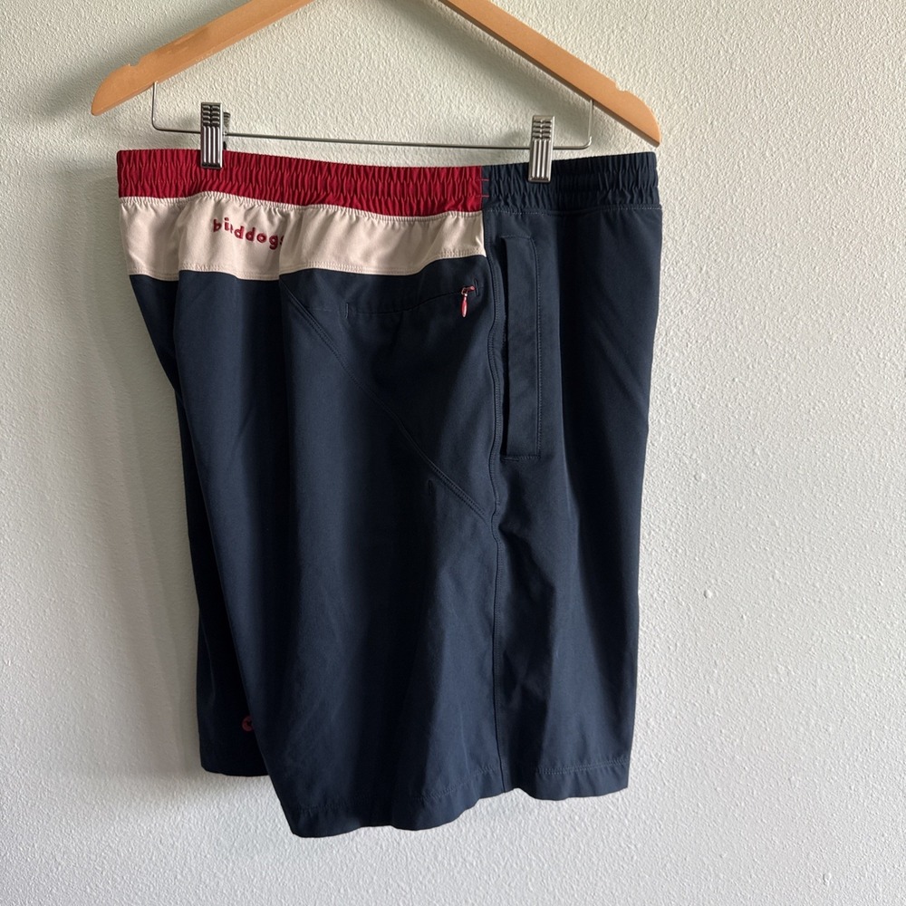 Birddogs Boom for your Boomstick - Blue Red Size XL Long lined 9" inseam